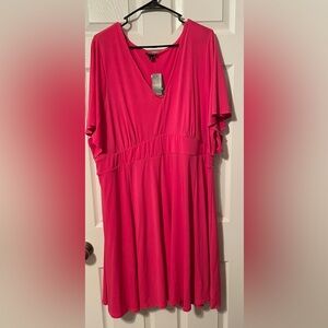 Torrid Pink V-Neck Dress - NWT